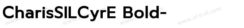CharisSILCyrE Bold字体转换